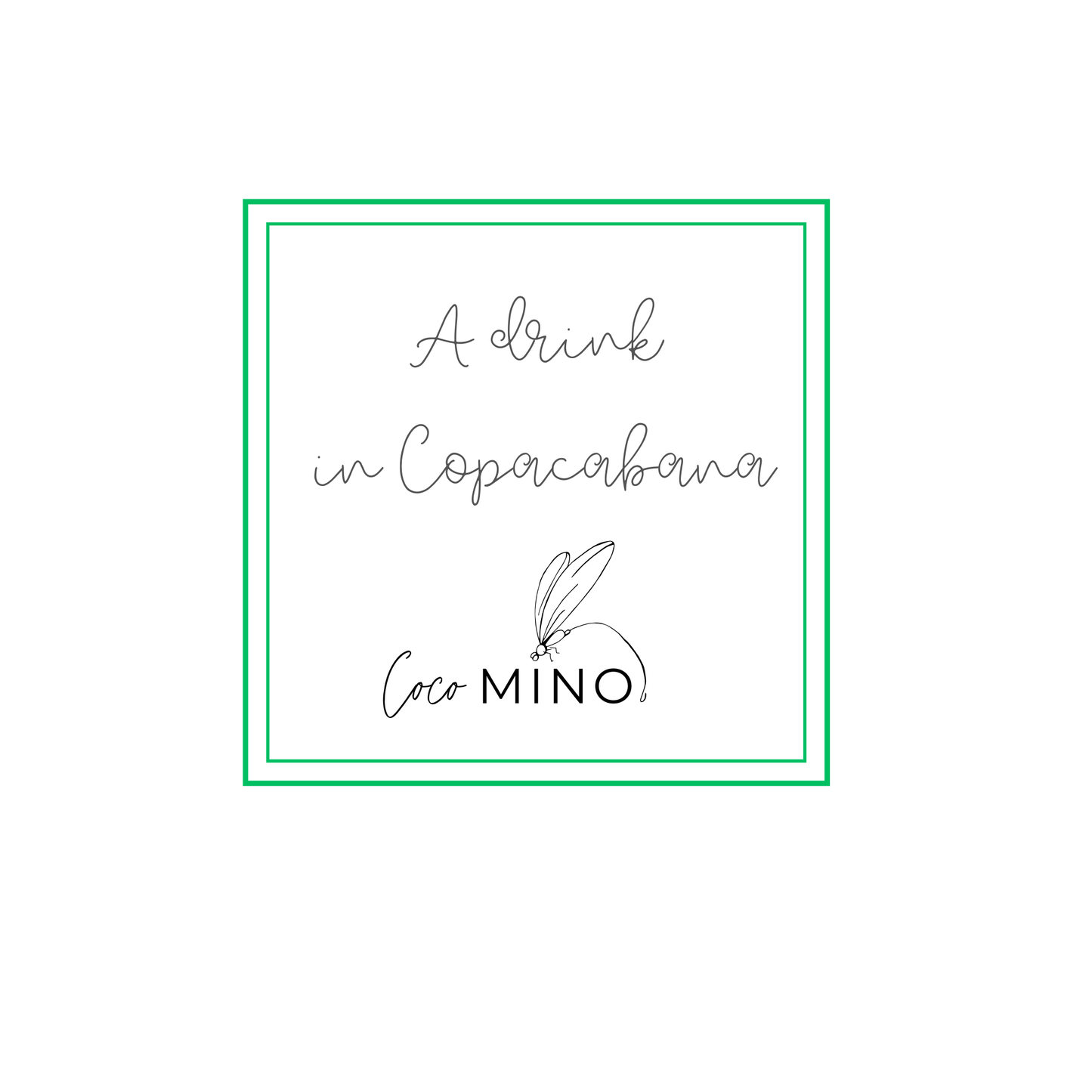 A drink in COPACABANA - Luxury Soy Candle | Handmade in UK