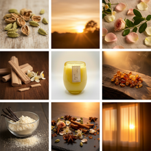 Charger l'image dans la galerie, DAWN mood board with candle