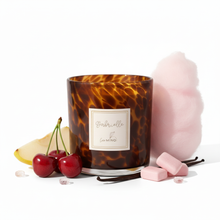 Load image into Gallery viewer, Gabrielle candle jar with fluffy candy floss - minimalist no shadows
