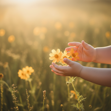 Load image into Gallery viewer, SACHA - hands with cosmos square