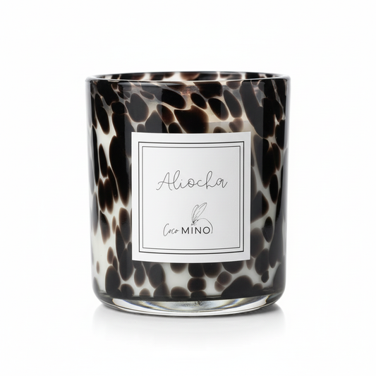 ALIOCHA candle jar on white background
