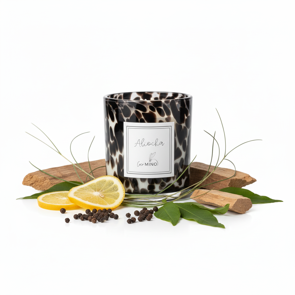 ALIOCHA candle with ingredients