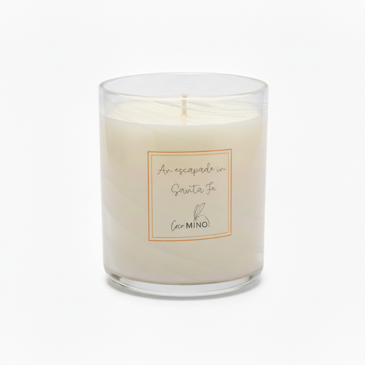 Candle jar with perfectly centered label