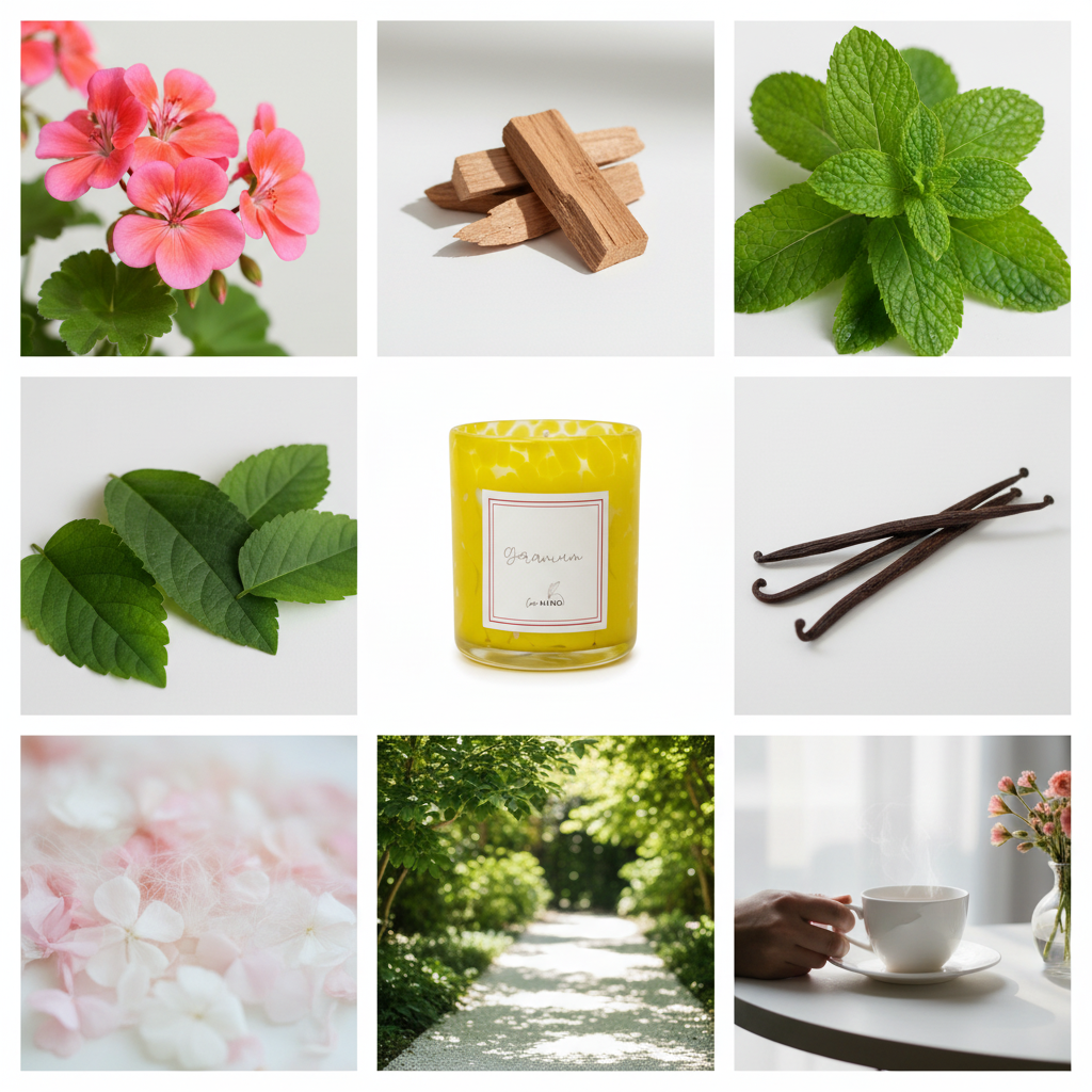 Geranium 3x3 Mood Board