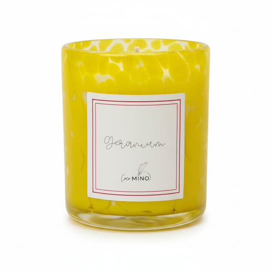 Geranium Candle - White Background