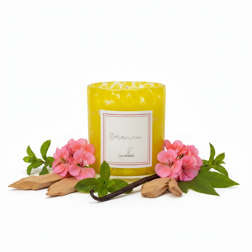 Geranium Candle with Vanilla