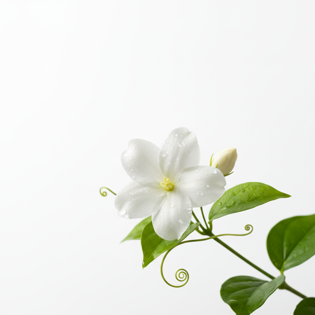 Jasmine Flower Bright Background