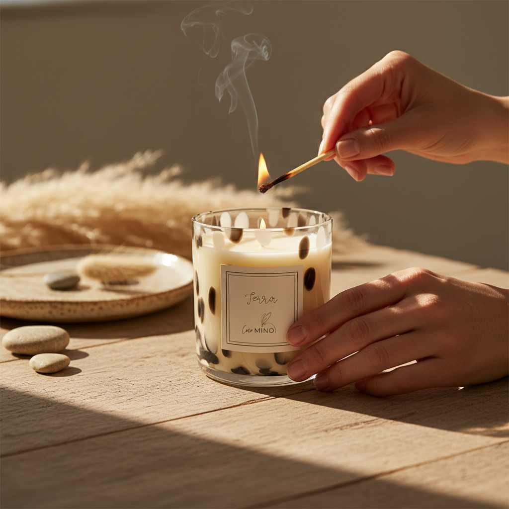 Lighting Terra Candle