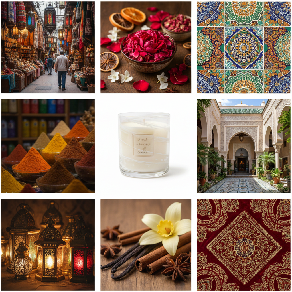 MARRAKESH Mood Board - Custom Jar