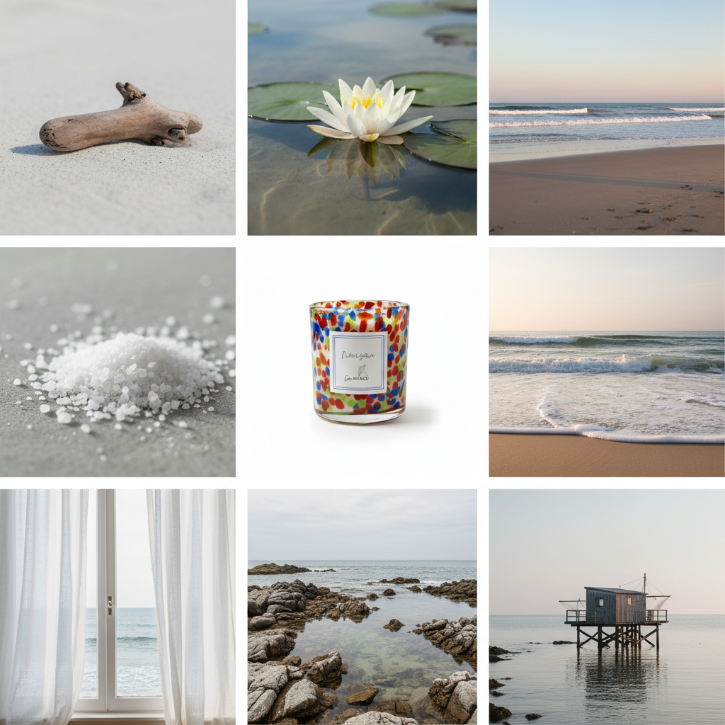 NAUZAN mood board grid