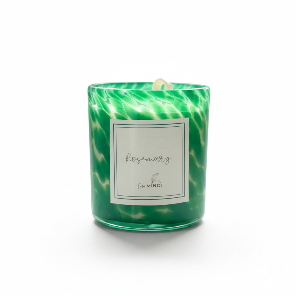 Rosemary Candle - White Background