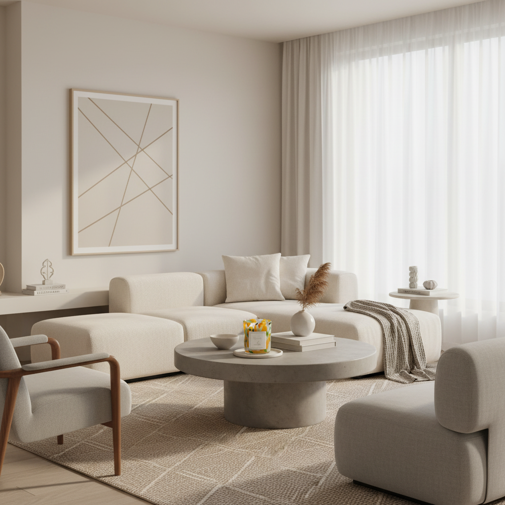 SACHA Minimalist Living Room