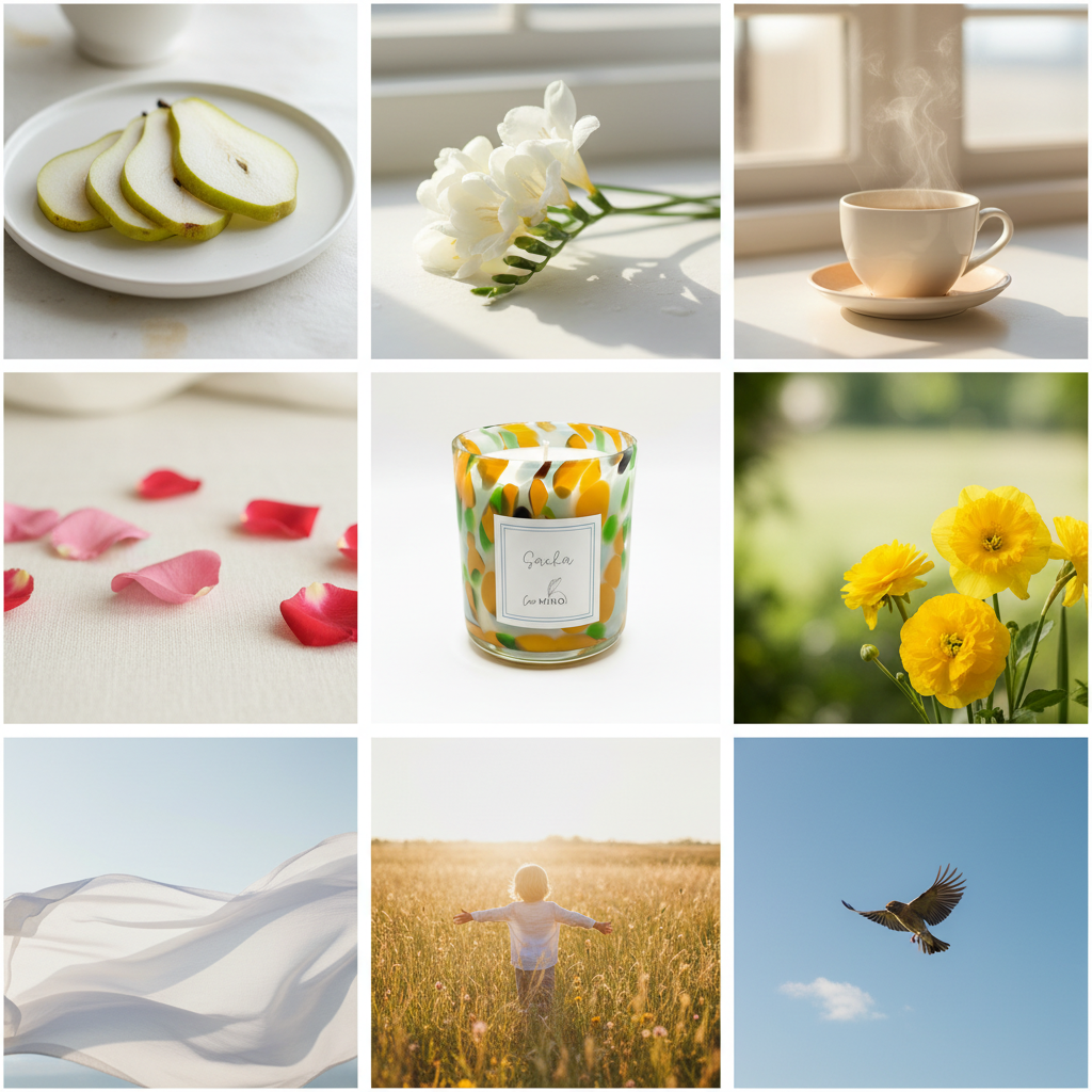SACHA mood board - morning ritual, pureness, freedom