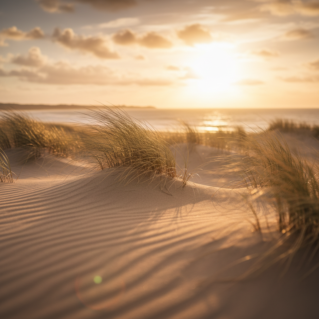 Sand Dunes at Sunset