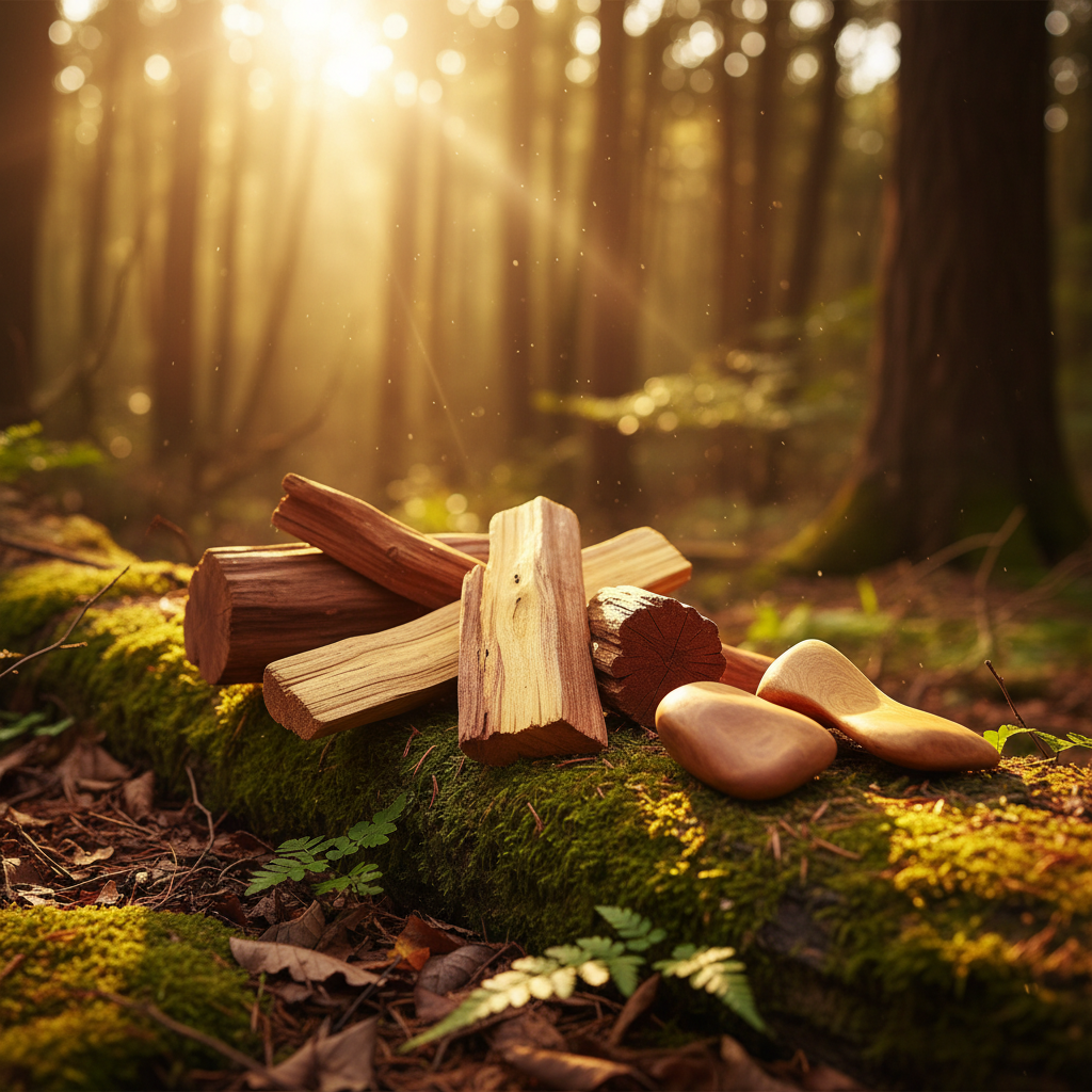 Sandalwood atmospheric scene