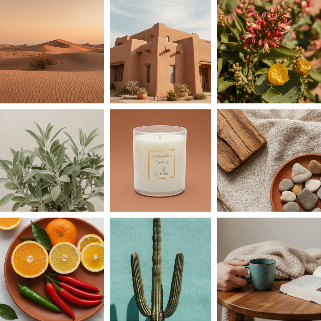 SANTA FE Mood Board - Orange & Chilli