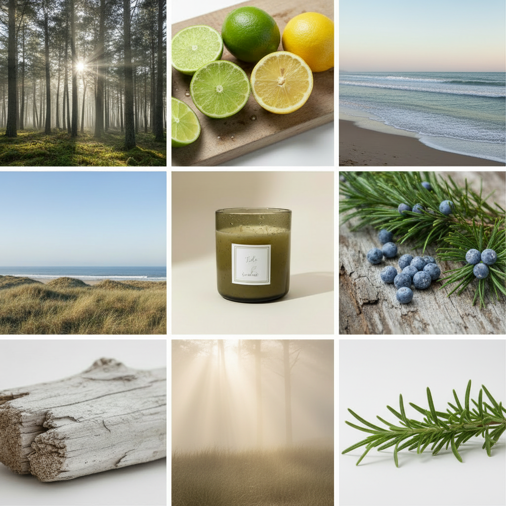 TIDE mood board with ethereal element
