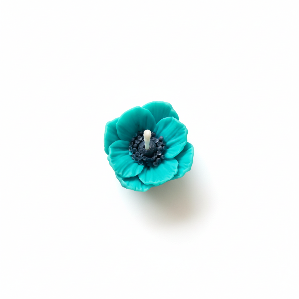 Turquoise anemone flower