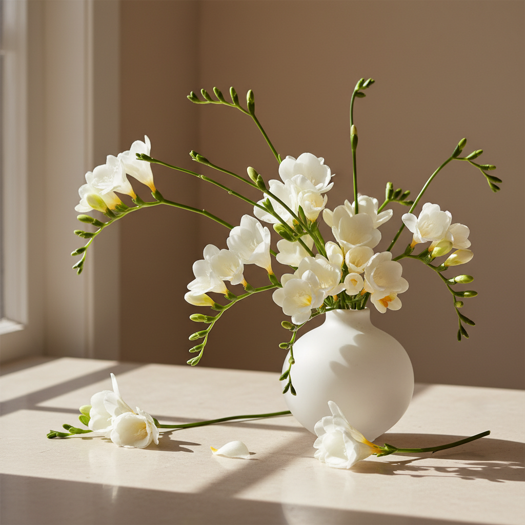 White Freesia